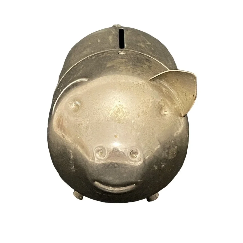 Vintage Metal Piggy Bank 5